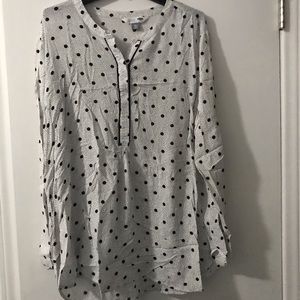 Old Navy Polka Dot Tunic, size XXL